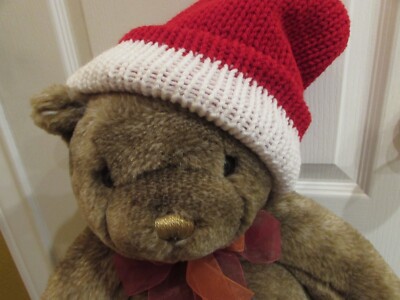 Winter Hat 2-Layer Reversible Beanie - Small, Medium - Red/Black Orange/White