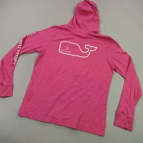 Vineyard Vines Hoodie Girls Medium Long Sleeve Workout Gym Lightweight Pink - Picture 6 of 11