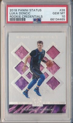 2018 Panini Status Rookie Credentials #26 Luka Doncic RC PSA 10 | eBay
