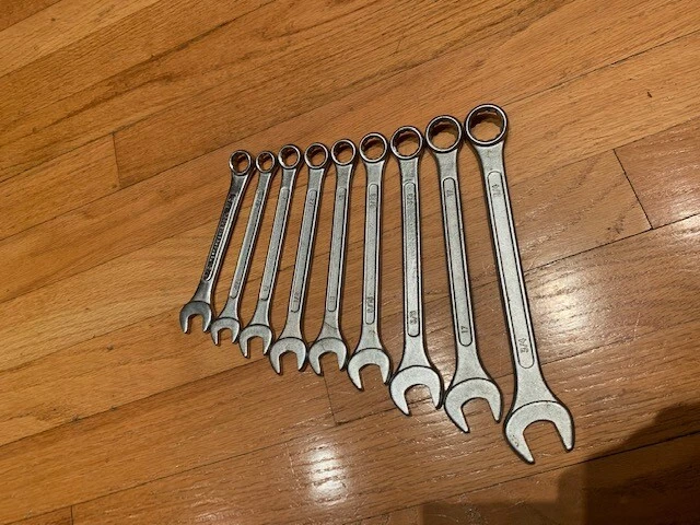 Lote de nueve 9 llaves combinadas forjadas de caída herramienta de rendimiento Foto 4 de 4