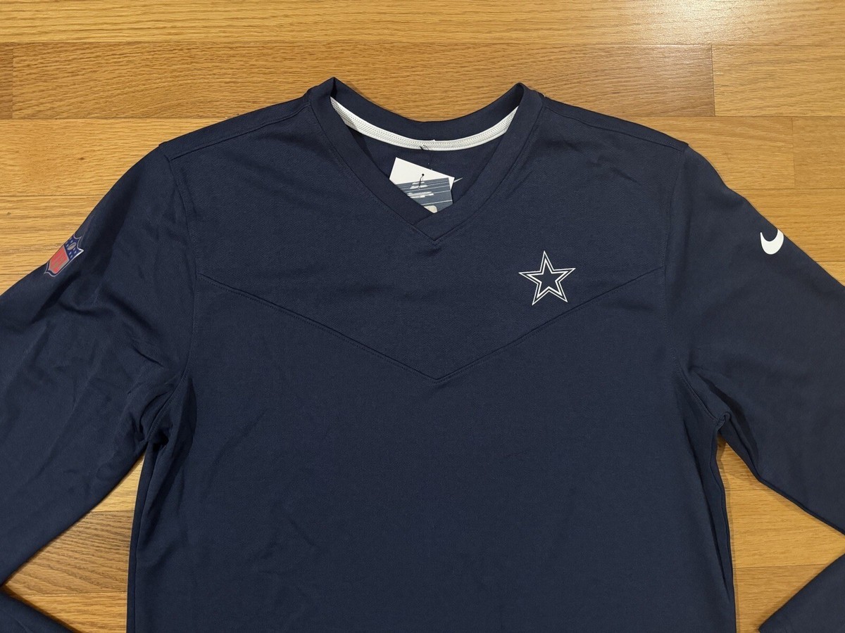 New M Nike Dallas Cowboys Sideline UV Coach Team Long Sleeve
