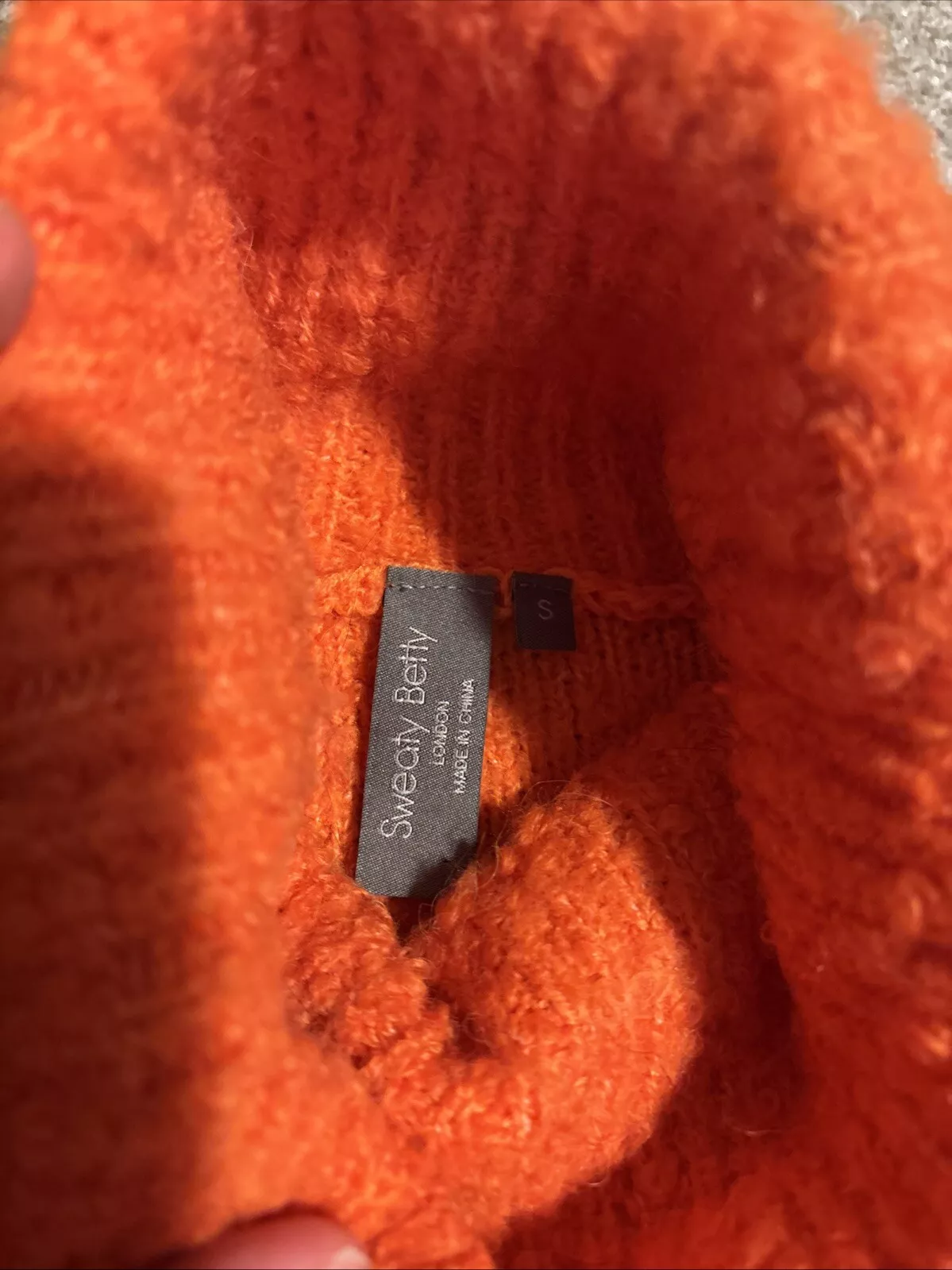 sweaty-betty turtleneck wool blend sweater