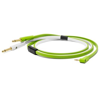 NEO by Oyaide d+ 2x 6,3 mm-Mono-Klinke / 3,5mm Stereo Mini-Klinke Kabel, 1,5m -