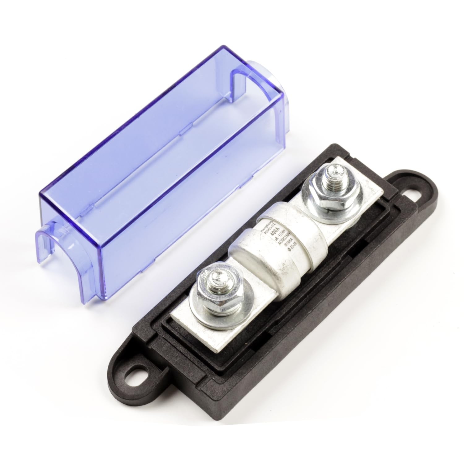 AC/DC250V Fuse Block 400A Class T Fuse Holder with 400amp, IR 10KA Fits for I...