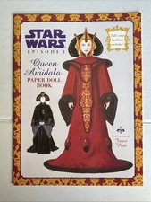Star Wars Episode 1 Królowa Amidala Paper Doll Book NOWA 1999