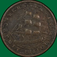 1841 Millions for Defense Not One Cent Hard Times Token, Corrosion #33112