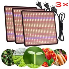 3 Grow Light 1200W Full Spectrum LED for Indoor Plant Growth 4x4ft Coverage Area