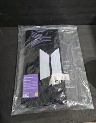 BTS Dynamite Purple & Black Scarf Muffler 01  New 