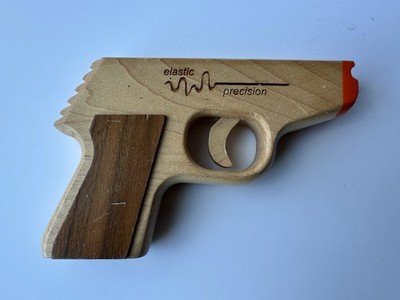Elastic Precision Model PPK Rubber Band Gun Made From Solid Hardwoods