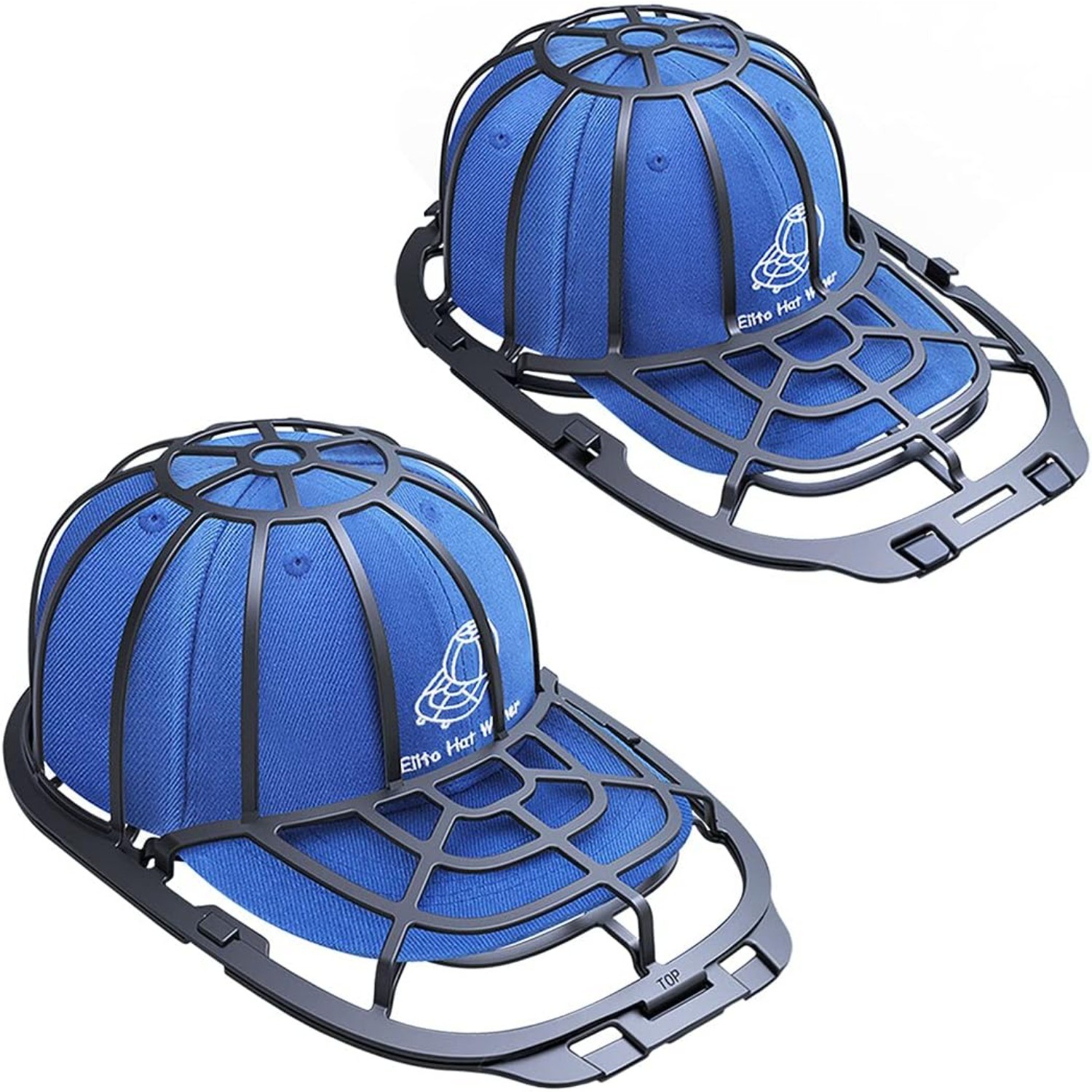 2-Pack Baseball Cap Washer for Washing Machine with Cage Rack Frame-image