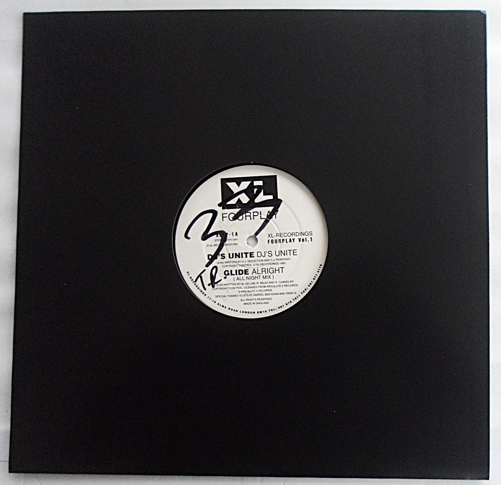 VARIOUS - FOURPLAY VOL. 1 12"" VINYL 1992 XL RECORDINGS XLFP1 *VG*