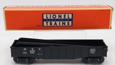 Lionel 6462 O New York Central Black Gondola w/ Custom Barrel Ramp LN/Box