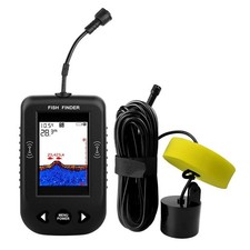 Sonar Portatile 100M Fish Finder Ecoscandaglio 45° Copertura Allarme Lago Mare Pesca