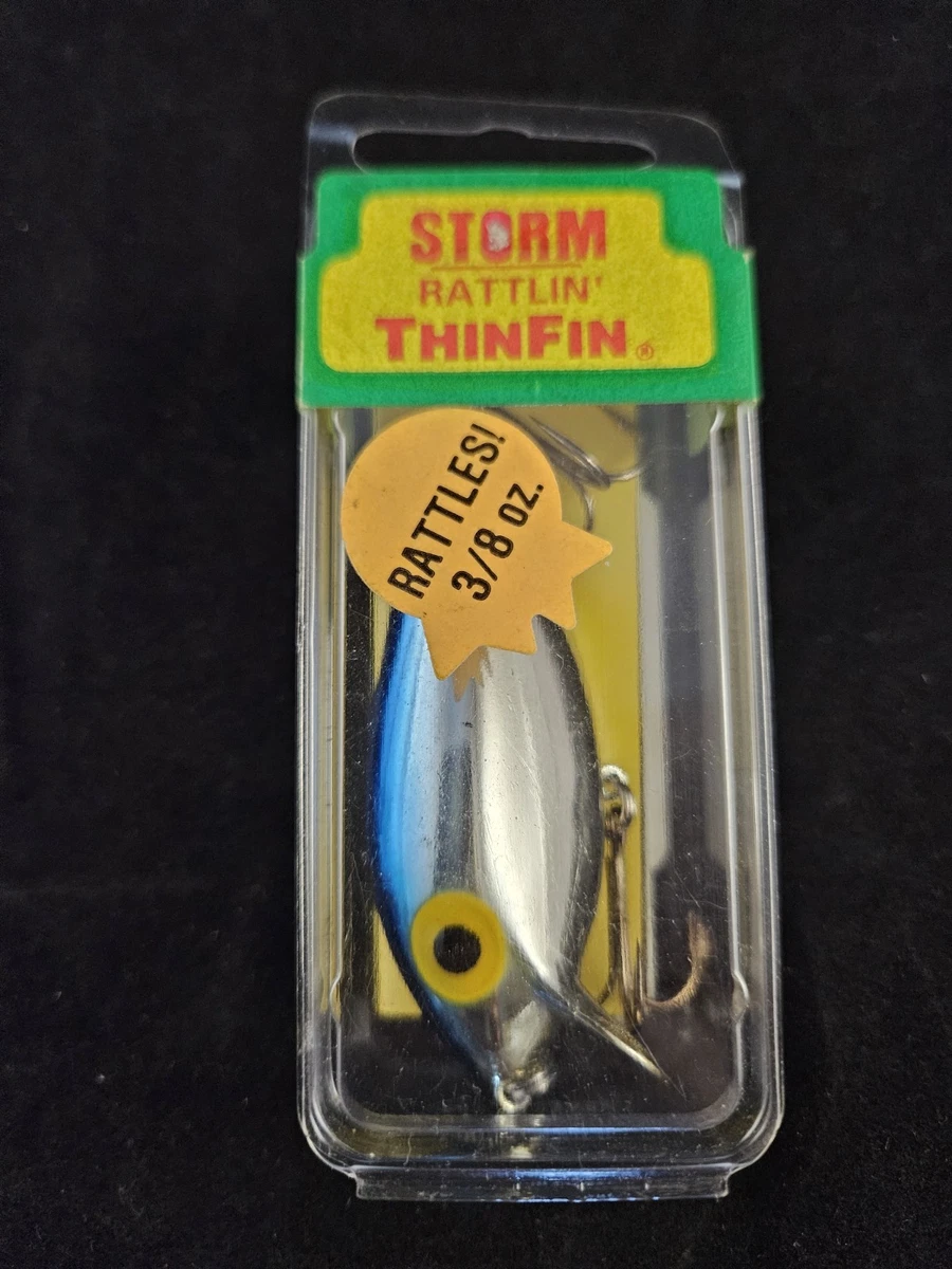 Appât De Pêche Vintage Storm ThinFin – Crankbait Or/Argent – Ombre Coureur – KP23