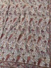 Antique Victorian  woven Kashmir Paisley wool Print  shawl 70” Square — photo 6