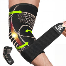 Codera de cobre para tendinitis y codo de tenista manga de compresion de punto3D