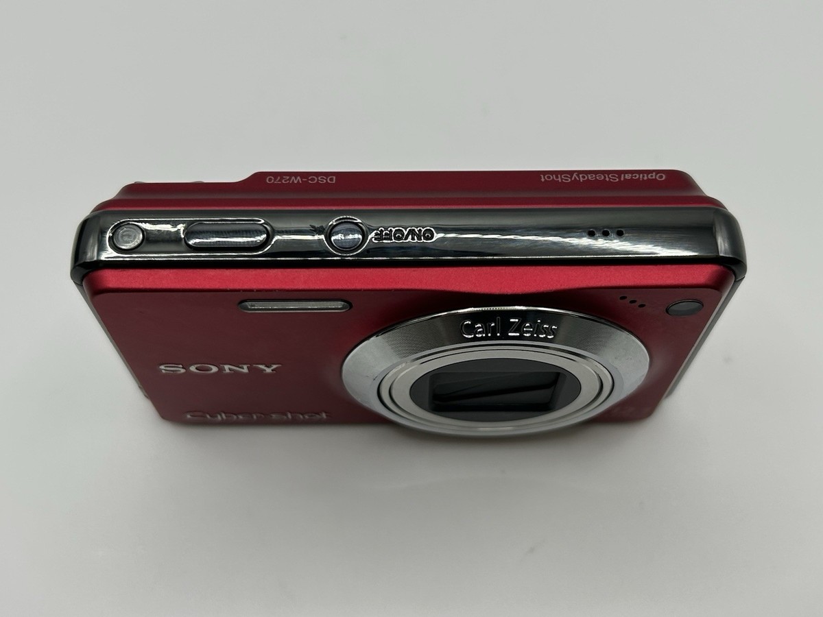 Sony Cyber-shot DSC-W270 Red 12.1MP Digital Camera with