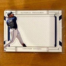 2022 National Treasures Jumbo Jersey #CT Curtis Terry /99 Rookie RC Player Worn!