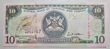 Trinidad & Tobago 10 Dollars 2002 Unc