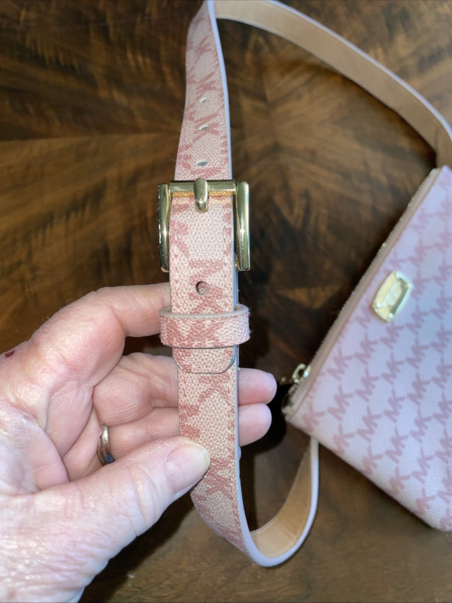 Michael Kors Monogram Belt bag EUC Michael Kors | Bags | Michael Kors Belt Bag Brown Leather  main image 2
