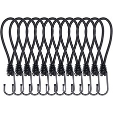 Spanngummi Haken 12 Stück Gummispanner Plane Zelt Anhänger Banner Schwarz