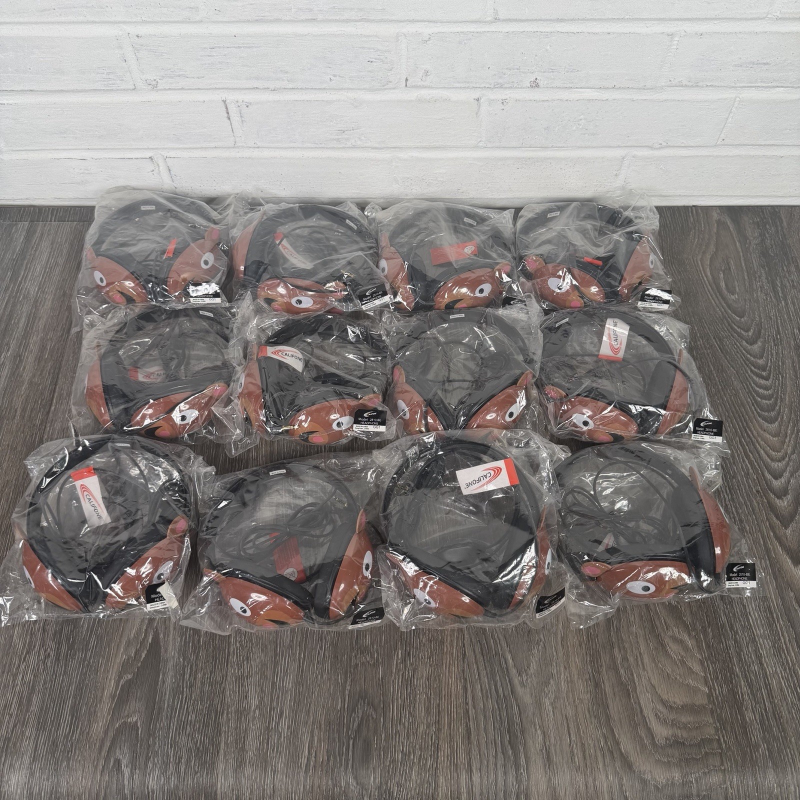 Lot of 12 Califone Kids Bear Headphones Listening First Ster