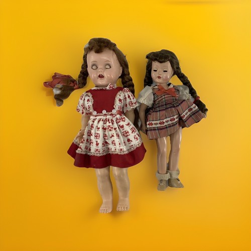 Lot Of 2 Fairyland Dolls Circa 1950's 21" Tall Collectible Antique