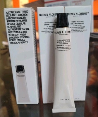 Lot Of 3 Grown Alchemist Hydra-Restore Cream Cleanser 20ml X 3 60ml