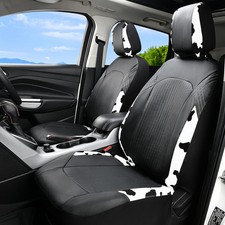 Cow Print Car Seat Covers Full Coverage Waterproof Universal Fit For Cars Suvs