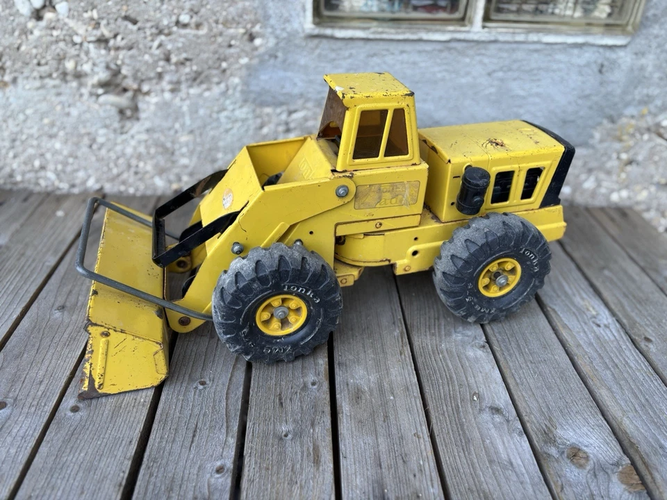 Ancien Jouet Chargeuse Tonka Jaune Pour Pièces - Photo 3/4