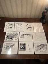 WWII US Navy Combat Art Photo Set 8x10 Naval Photographic Center X15 Lot Bundle