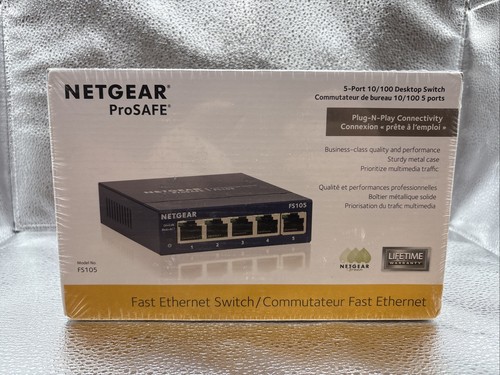 NETGEAR ProSafe 5-Ports External Switch Brand (New In Box)