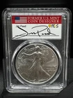 2021 Silver Eagle Type 2 PCGS MS70 First Day Issue Jim Peed Signed Label