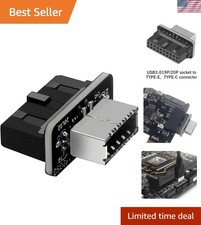 Dual Port USB 3.1 Front Panel Adapter for Type C - Perfect for All Motherboards