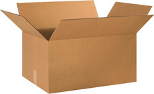 Kraft Corrugated Boxes 24"x16"x12" Pack of 10