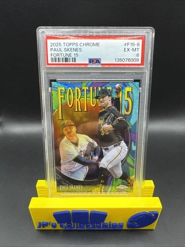 2025 Topps Chrome Paul Skenes #F15-8 Fortune 15 PSA 6 Pittsburgh Pirates