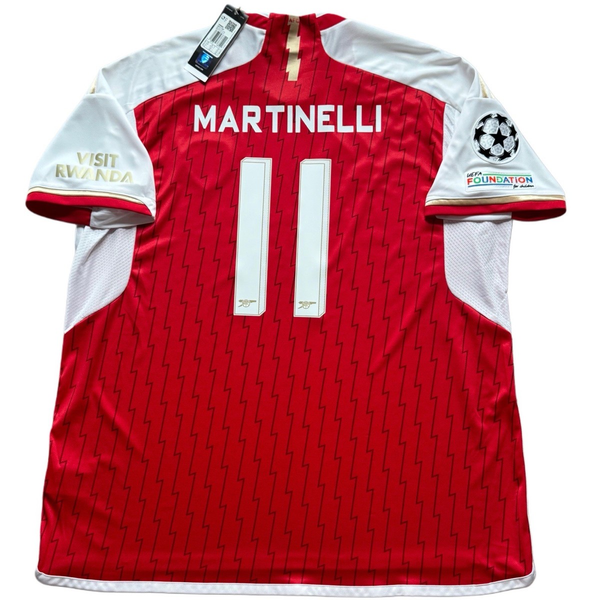 2023/24 Arsenal Home UCL Jersey #11 Martinelli 2XL adidas