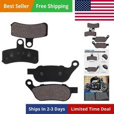 Front and Rear Brake Pads for Fatboy, Heritage Softail Classic, Dyna Wide Glide,