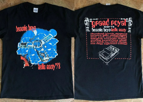 Beastie Boys Hello Nasty Grand Royal Tour '98 T-Shirt, Beastie Boys Hello Nasty - Picture 2 of 2