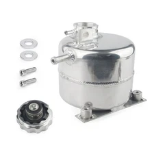 Aluminum Coolant Expansion Tank - Silver - For 02-06 MINI COOPER S R53 R52 1.2L