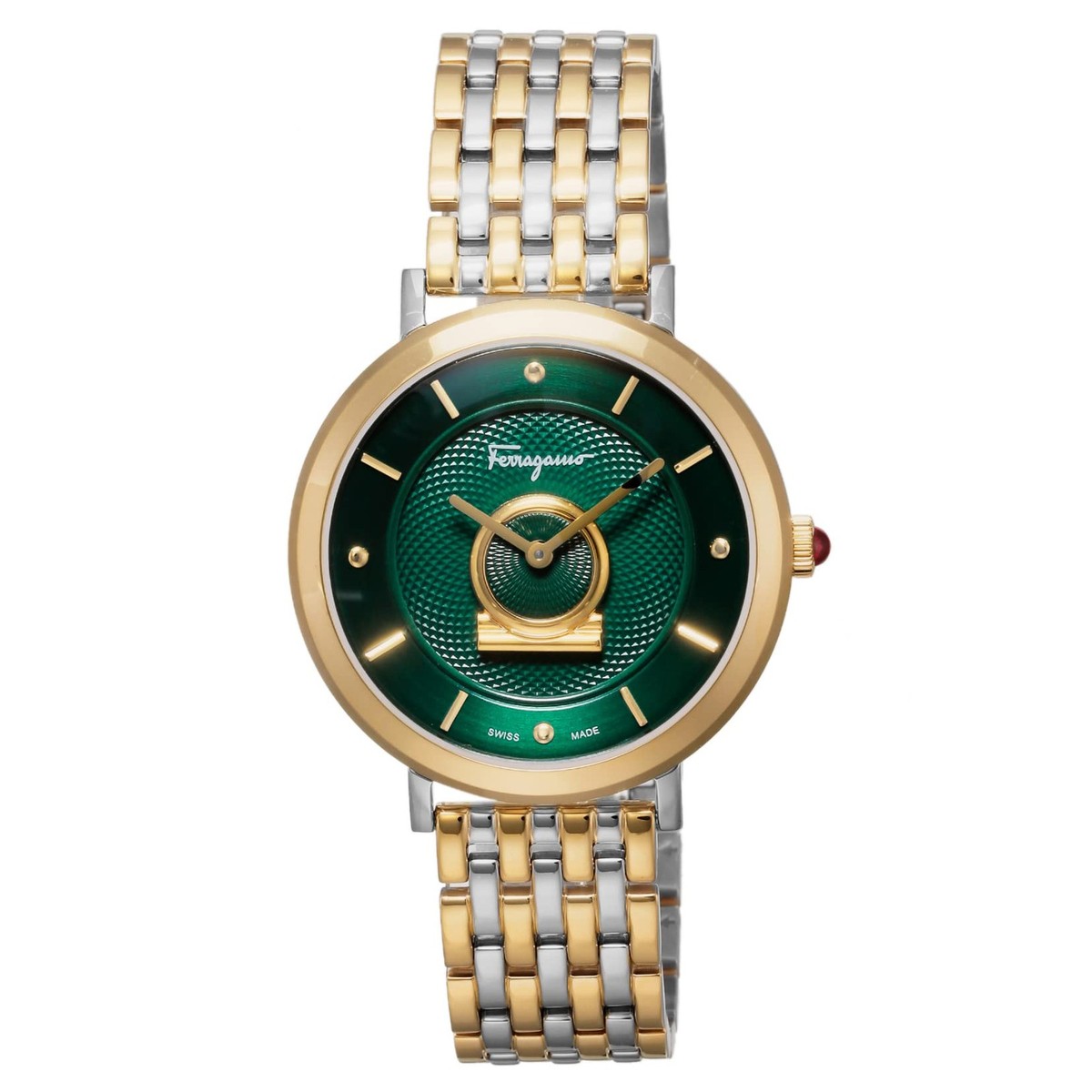 Ferragamo] Watch Minuetto Green Dial Stainless Steel