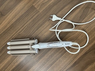 Kemei Haar Curling Eisen   gebraucht, Keramik Triple Barrel