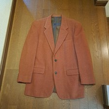 Issey Miyake Men's Brick Red Tailored Jacket Button Cuff Front Pockets FD AHA