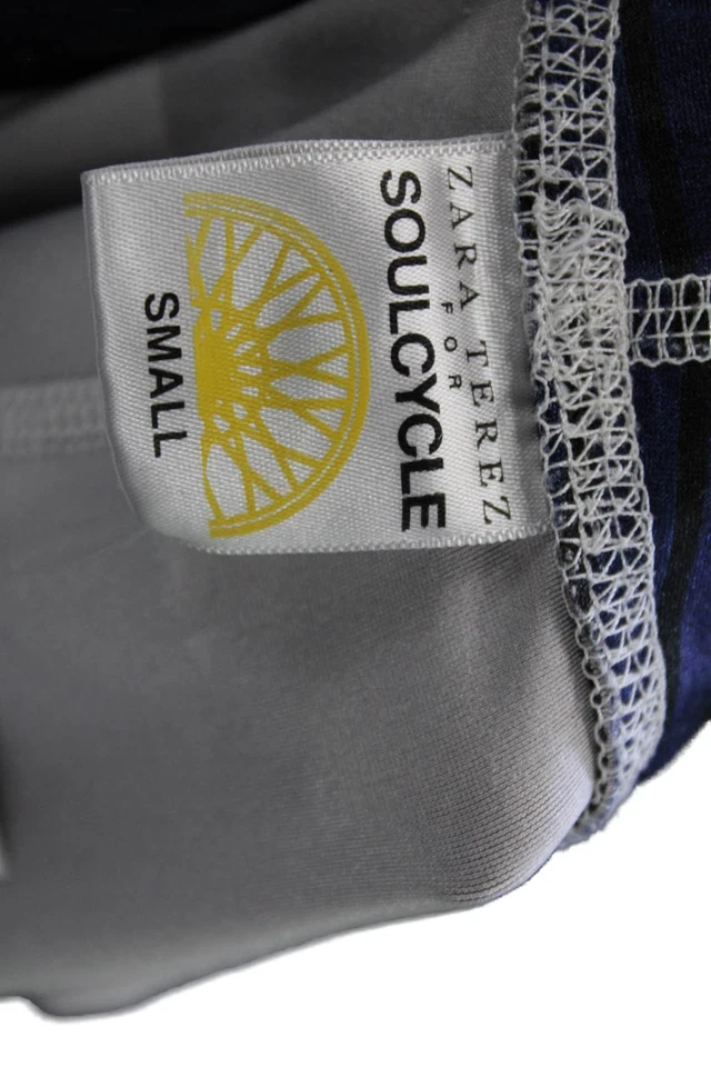 Soul Cycle Mujer Ropa Activa Rayas Recortadas Elásticas Leggings Multicolor Talla S Foto 4 de 4