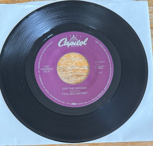 Paul McCartney Off The Ground Capitol/Cema 45rpm Black Vinyl Beatles (1993) NM! - 第 1/4 張圖片