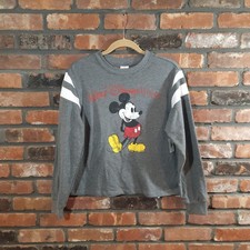 Walt Disney World Lightweight Crewneck Mickey Mouse Sweatshirt Women's S NWT