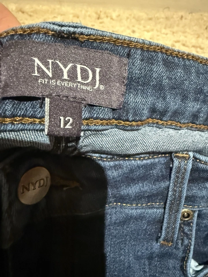 NYDJ Women's Barbara Bootcut Jeans Size 12 32 Inseam Lift Tuck Technology Denim - Image 4 of 4