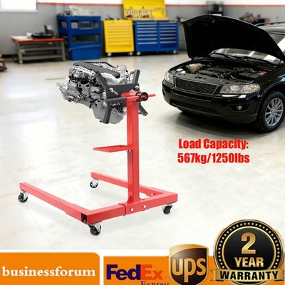 2000 LBS Folding Engine Stand Vehicle Engine Block Stand 360 Degree Head