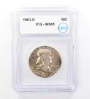 1963-D Franklin Half Dollar MS65 ICG Beautiful Tone *1613
