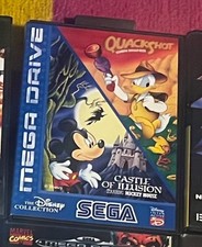 Quackshot & castle of illusion Sega Mega Drive with Case and Manual, Tested